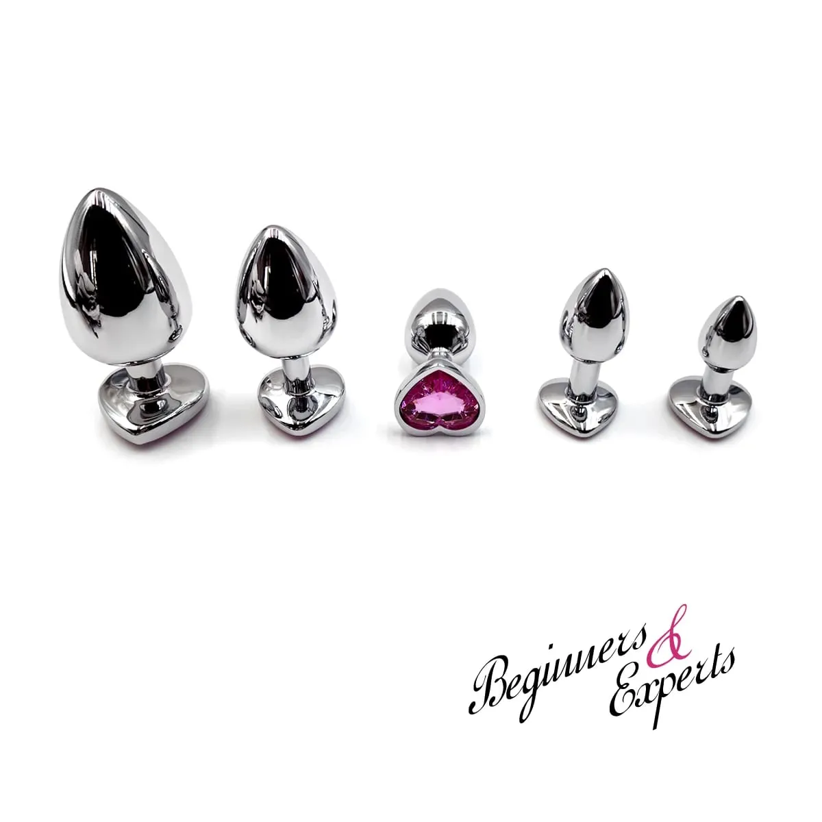Heart Base Mini Smooth Metal Anal Plug Beginner Butt Plug Masturbation Stimulator Tool Sex Massager Adult Sex Toys For Man Women