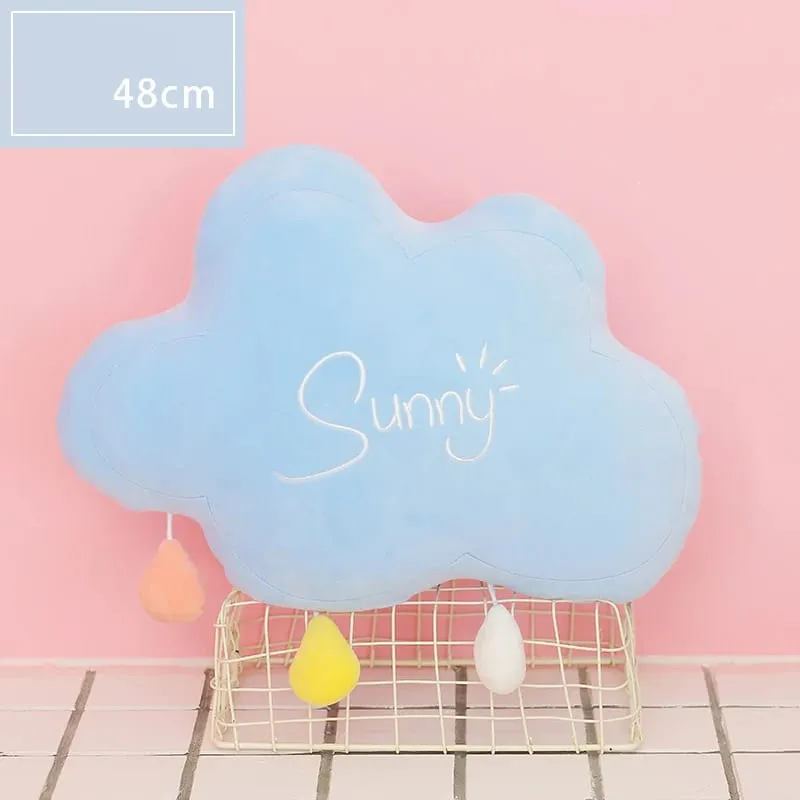 Rainbow Wish Star Moon Plush Pillow Colorful Crown Cloud Soft Toy Pillow Cushion Sofa Home Decoration Throw Pillows