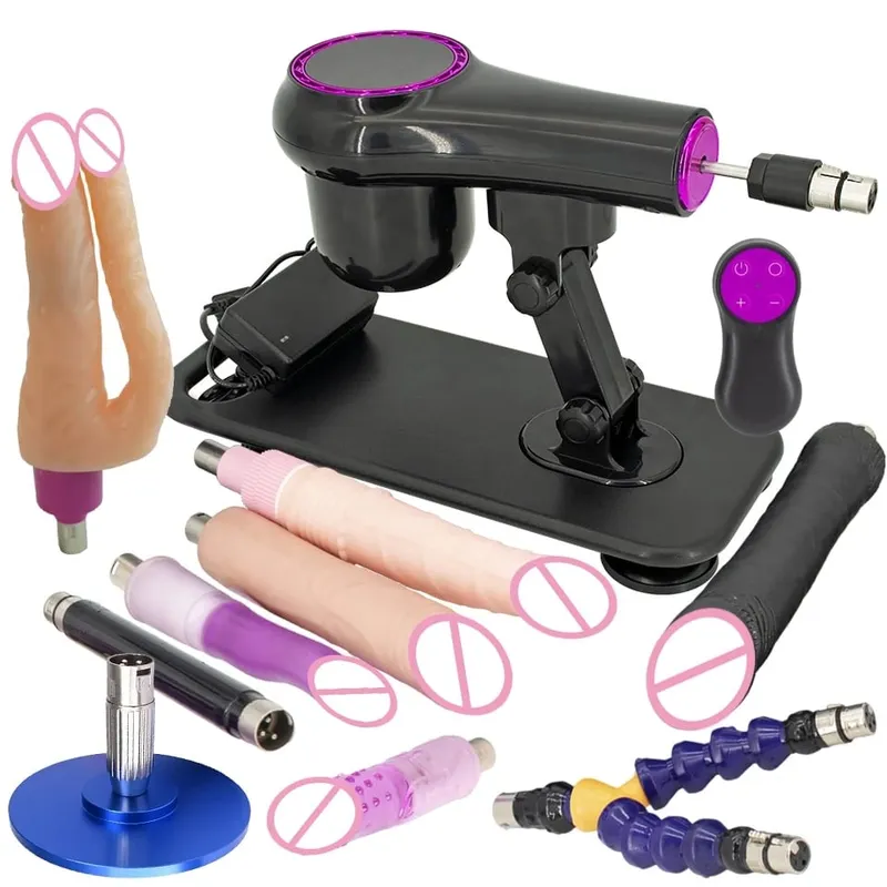 Portable Sex Machine Adjustable Speed Angle Automatic Wireless Control for Woman Man Masturbating Pumping Gun Sex Toys