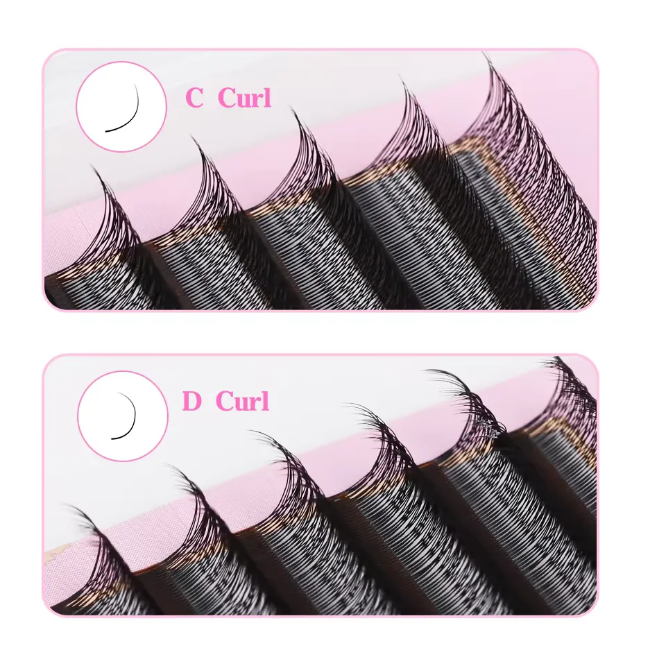 2D 3D 4D 5D W Shape Automatic Flowering Premade Fans Eyelash Extensions Natural Soft Individual Lashes Makeup Cilia