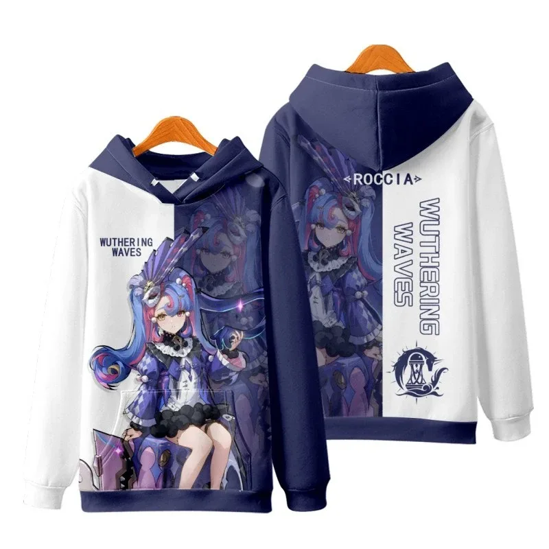 Game Wuthering Waves All Role Playing 3D Hoodies Sweatshirts Fashion Men's Anime Pullover Autumn/Winter Outdoor Casual Tracksuit — image 5