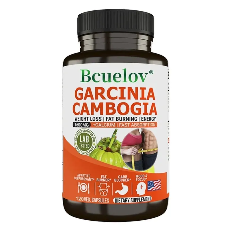 Bcuelov Garcinia Cambogia Capsule for Women & Men Fat Burning Intestinal Cleansing weight Management Supplement NON-GMO