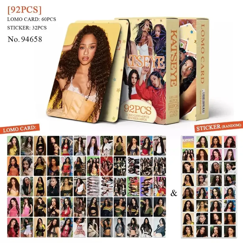 92PCS Kpop Hot Idol MANON SOPHIA DANIELA LARA MEGAN YOONCHAE Self Made HD Lomo Cards Fãs Coletar Photocards Presentes Cartões Pequenos