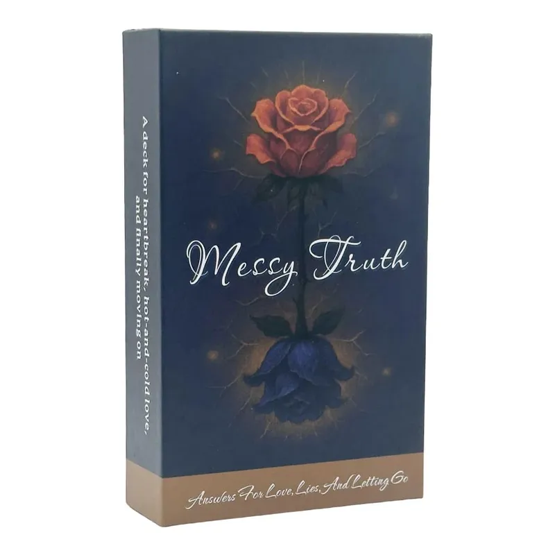 Messy Truth Card 54 Deck 13x8 Cm Tarot Divination Game for Ages 14+ Discover Your Path to Overcoming Challenges Card Games