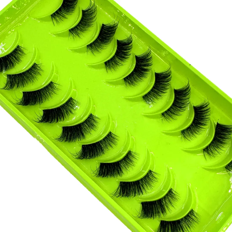 Black Eyelashes 10 Half Lashes Soft Natural Cat Eye Lashes Makeup Tool Extension Fluffy Faux Cils back-to-school season