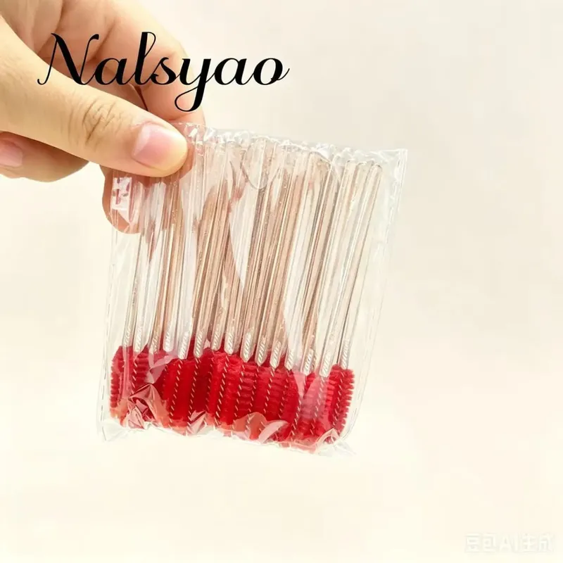 Brosses à cils jetables, Extension, brosse à sourcils en cristal, baguette de Mascara, ensemble d'outils cosmétiques, maquillage et beauté, 50 pièces