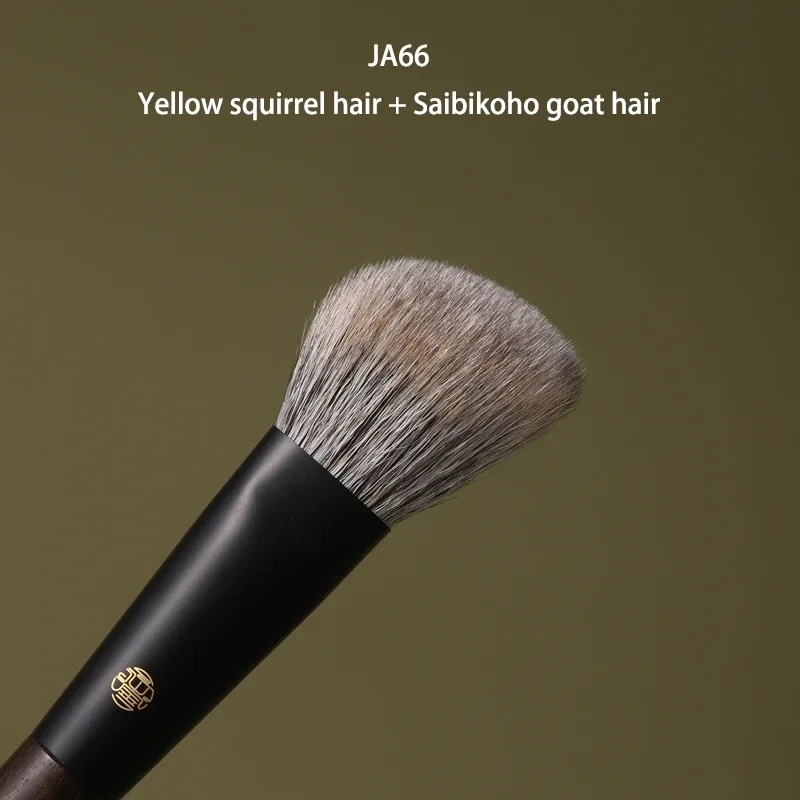 Professional Handmade Makeup Brushes 1PC Squirrel Fox Horse Goat Hair Angled Contour Brush Walnut Handle Make Up Brush