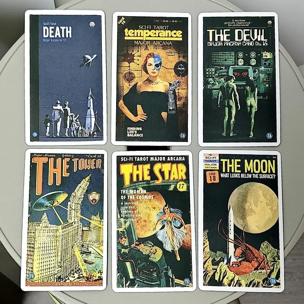Todd Alcott's Sci-Fi Tarot Science-Fiction-themed Tarot Deck Based on Rider Waite System 10.3*6cm 78 Pcs Tarot Cards — image 6