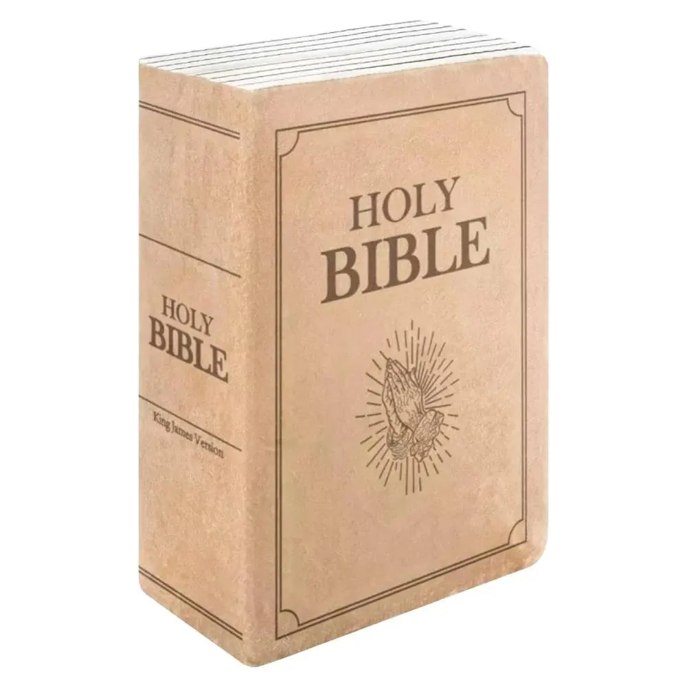Living Room Realistic Looking Bible Pillow Sofa Cushion Bible Throw Pillow 33*22cm Cutest Bible Cushion Christmas Present