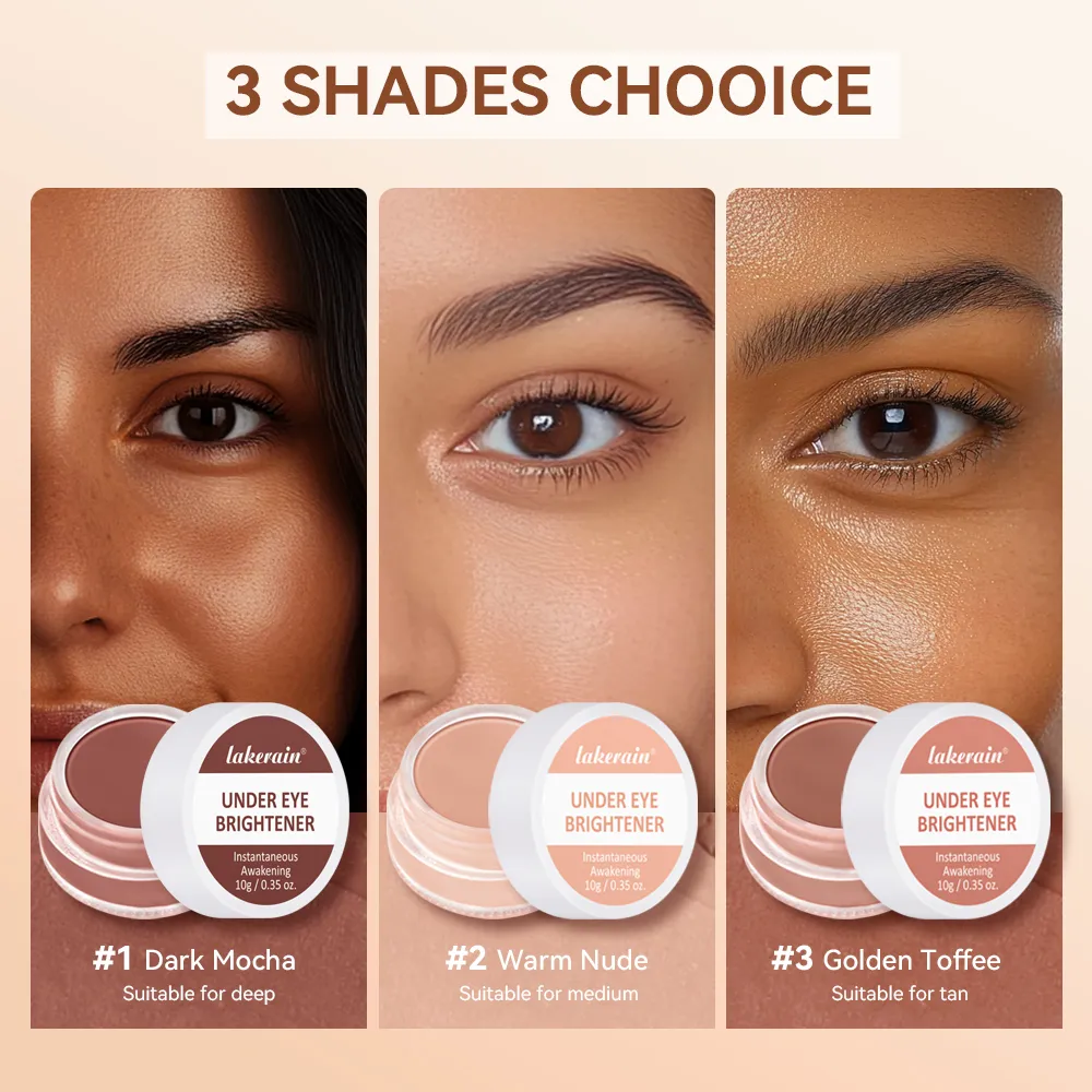 Lakerain Under Eye Brightener Concealer Cream Hydrating Brightener Concealing Highlighting Coverage Color Correction Cosmetics — image 3