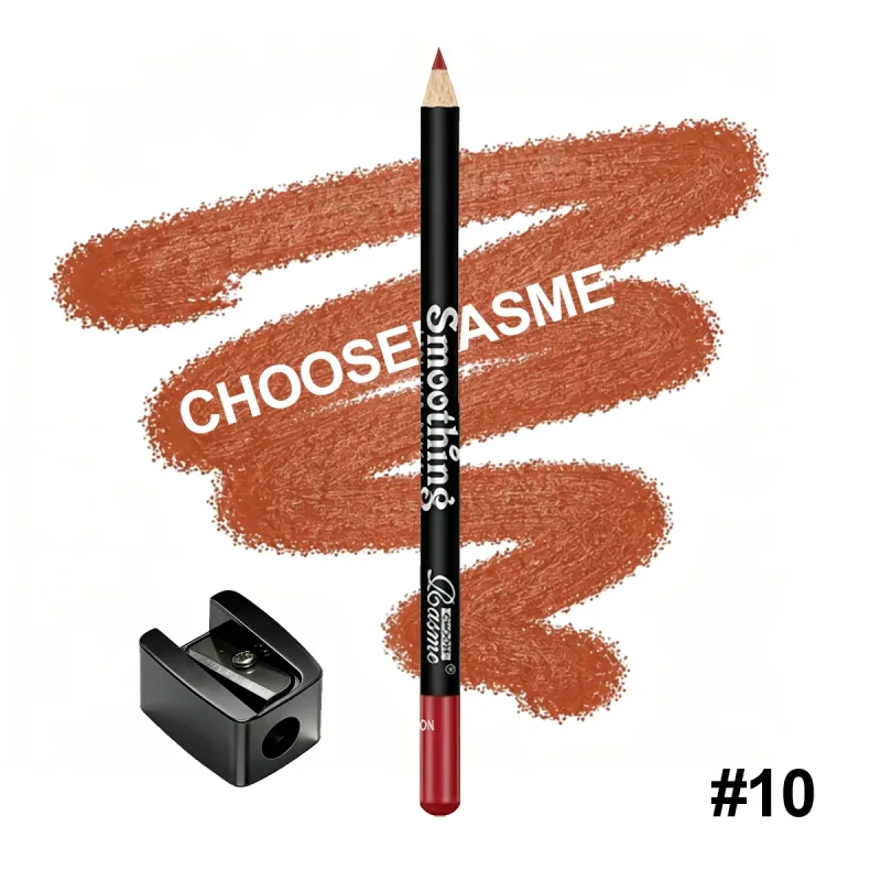 Smoothing Lip Liner Pencil Waterproof Matte Lip Contour Lipstick Long Lasting Makeup Comes With Free Pencil Sharpener