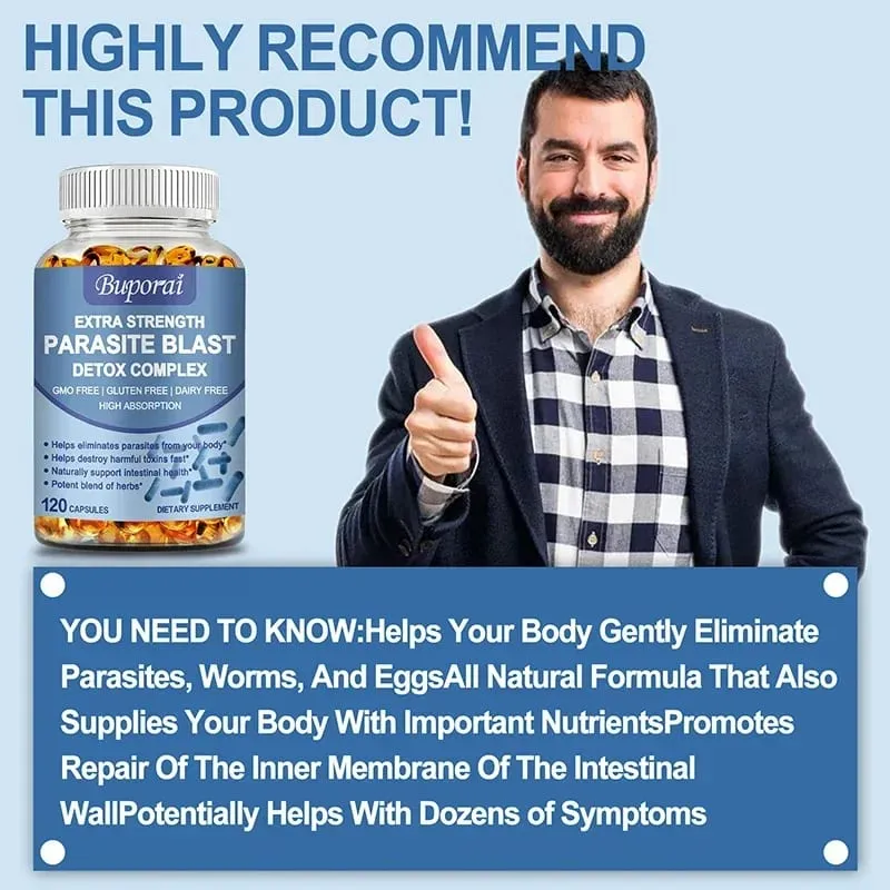 Parasite Blast Detox Complex – fördert die Darmgesundheit, den Stoffwechsel, die Verdauungsgesundheit und verbessert das Immunsystem — image 6