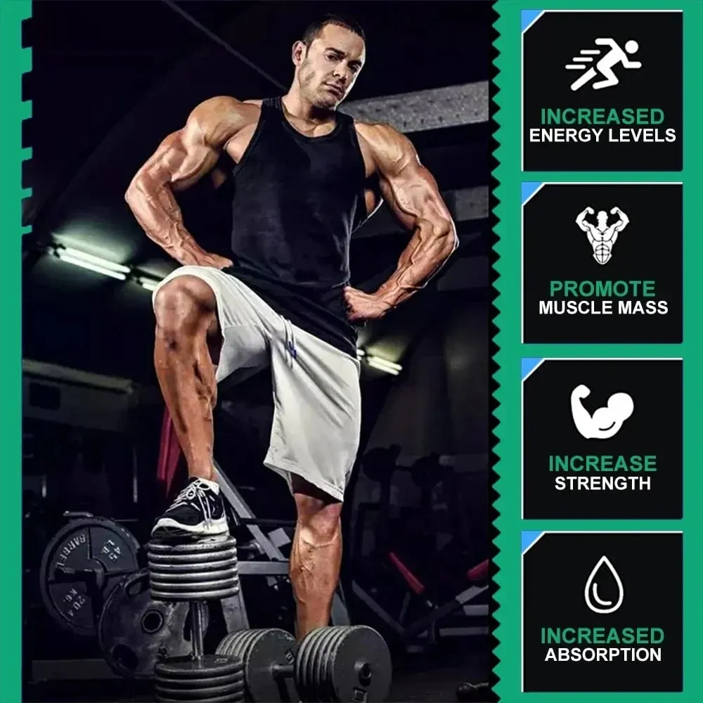 Creatine Monohydrate with Black Cherry - Muscle Growth - Exercise and Fitness to Improve Performance Muscle