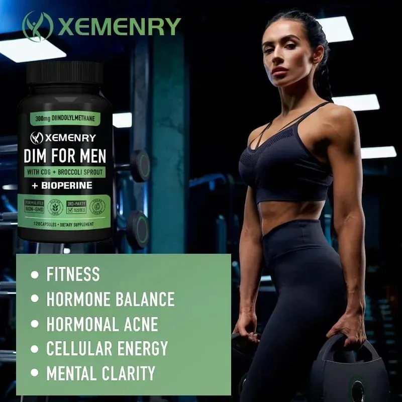 DIM Capsules - Support Fat Metabolism Increase lean Muscle Increase Muscle Strength Improve Athletic Performance