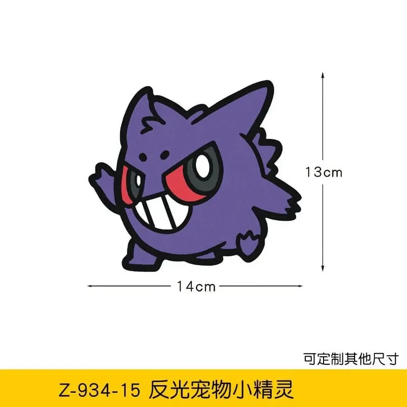 20styles Pokemon Car Stickers Anime Figure Pikachu Gengar Eevee Charmander Cute Cartoon Doll Creative Sticker Birthday Gifts