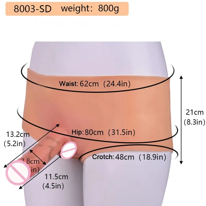 Wearable Solid Dildo Panties Silicone Strapon Realistic Penis Pants Elastic Sex Toys For Adult Women Lesbian Games Pleasure — image 7