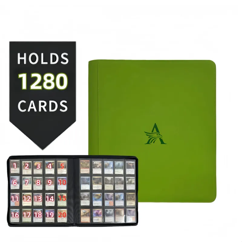 20 Pocket - Premium Trading Card Binder Holds 1280 Cards Ultimate Protection for TCG & Sports Cards. Collector's Dream 6 Colors