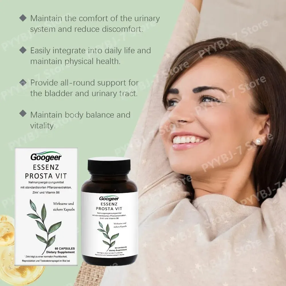 Men’s Wellness Capsules with Saw Palmetto Nettle Root Zinc & Vitamin B6 Herbal Plant Extract Blend Daily Support 60 Count