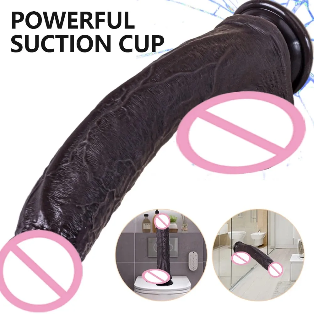 Realistic Dildo Soft Silicone Dick Penis With Strong Suction Cup Testicles Veins For Anal Play Experience Adult Sex Toy For Wome