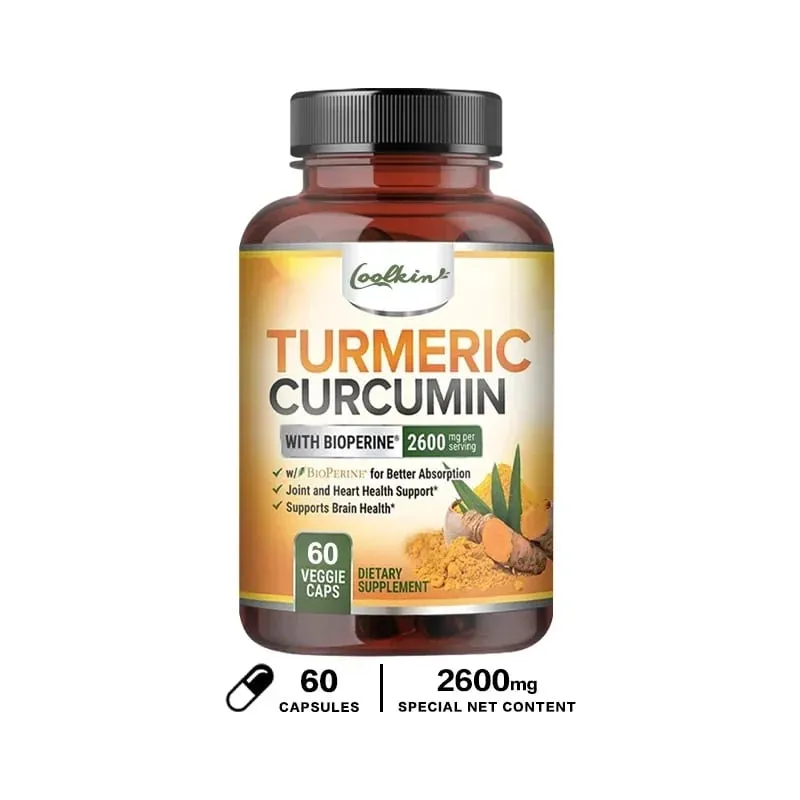 Curcumin Supplement with Black Pepper 2600 Mg Contains 95% Curcumin Enhanced Absorption Joint Support Supplement — image 9