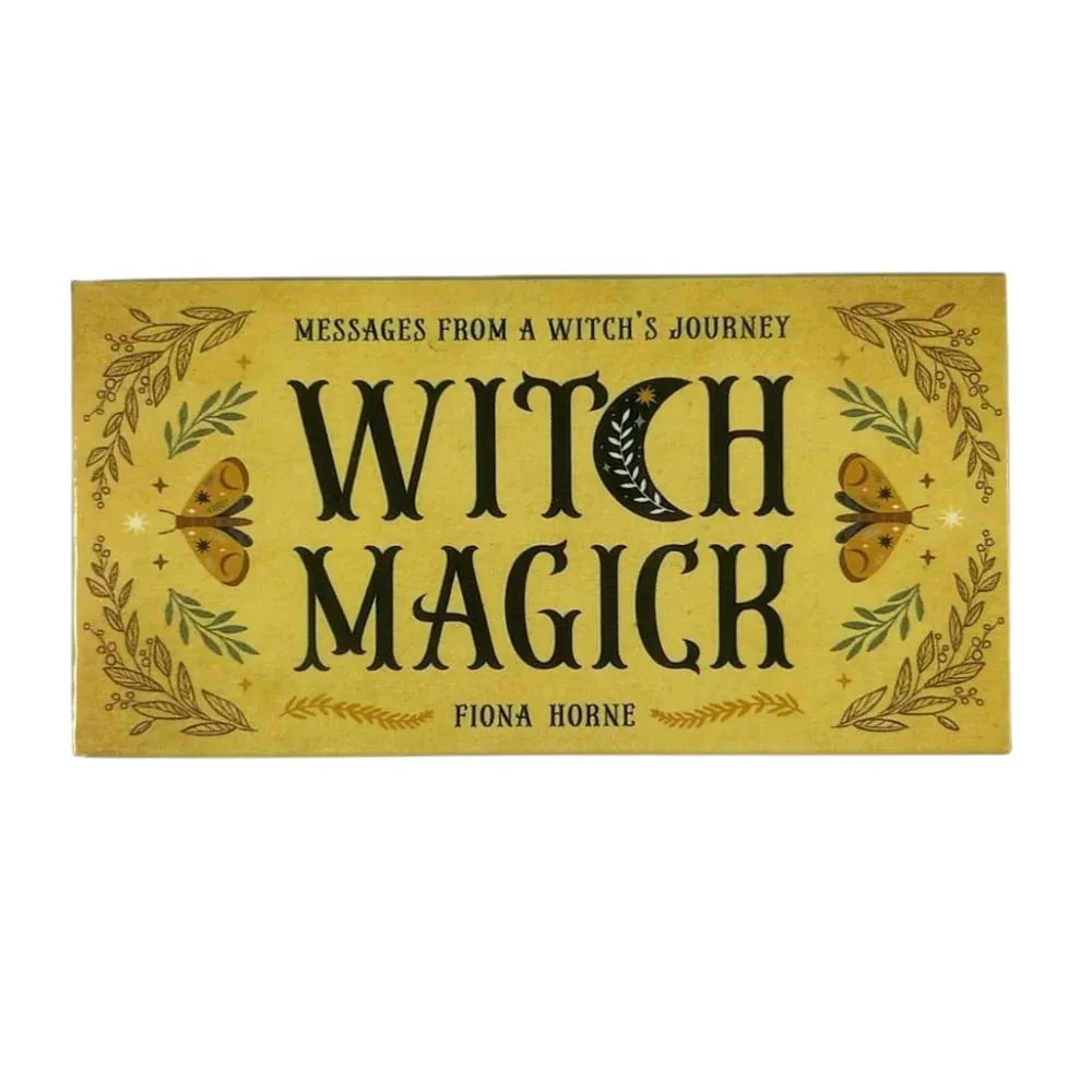 Witch Magick Cards Oracle Deck 40 Stück Inspirationskarten mit Schlüsselwörtern