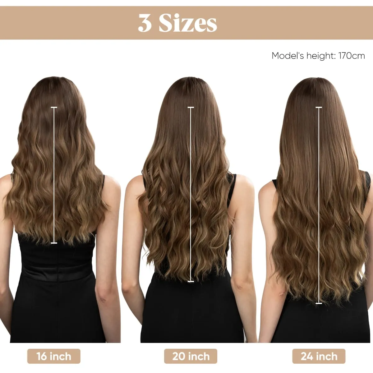 Synthetic Wave Invisible Wire Clip in Hair Extensions Fish Line With Clips Hairpiece Ombre Fake Hair Piece For Woman