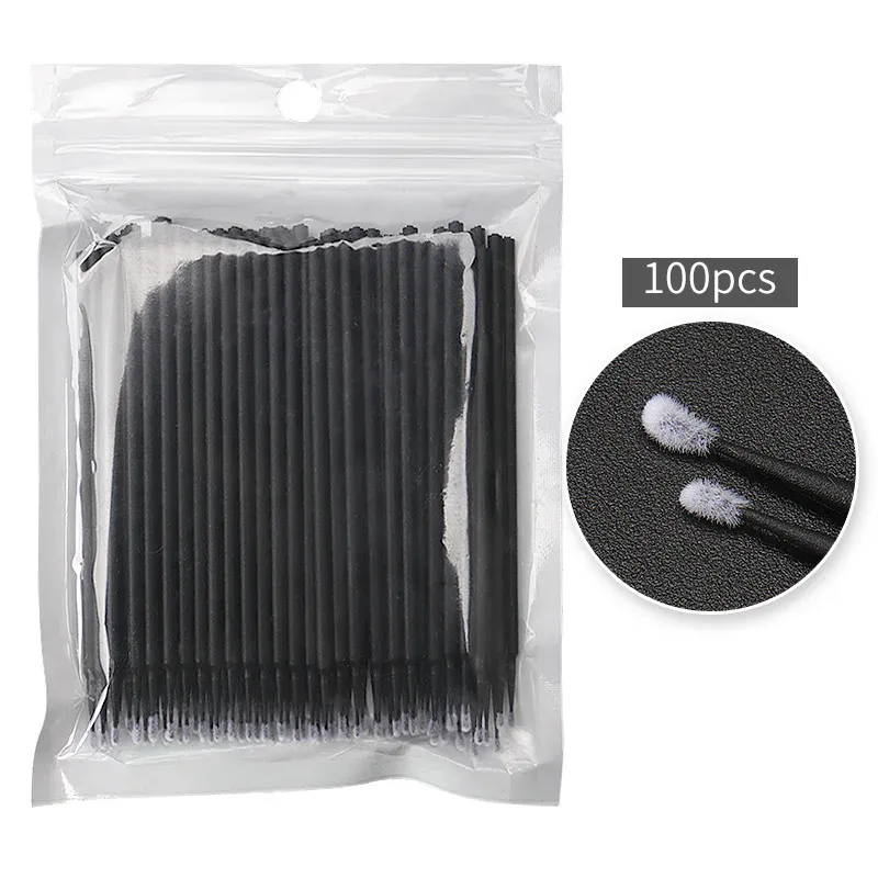 100-1000Pcs Disposable Micro Brush Mascara Wands Applicator Lash Removing Swab Microbrush Eyelash Extension Makeup Brushes Tools