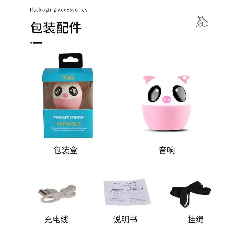Přenosné Bluetooth reproduktory Unicorn Hovory handsfree Malé reproduktory Silné basy Bezdrátový Bluetooth Stereofonní reproduktor Publikum