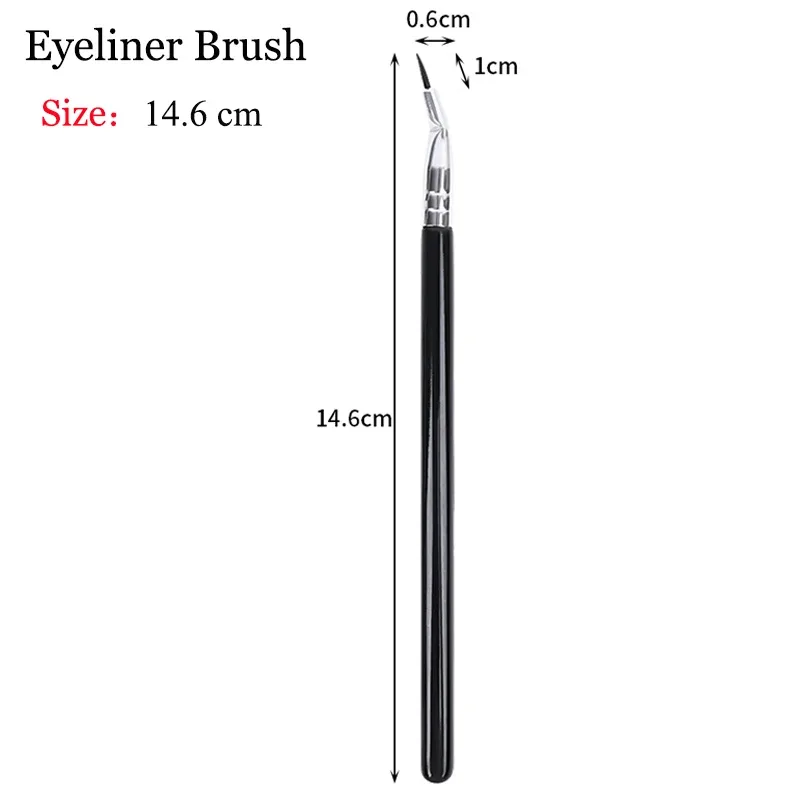 Professional Eyebrow Eyeliner Brushes Soft Angled Blade Thin Flat Contouring Brow Eye Liner Makeup Brush Women Eyes Makeup Tools