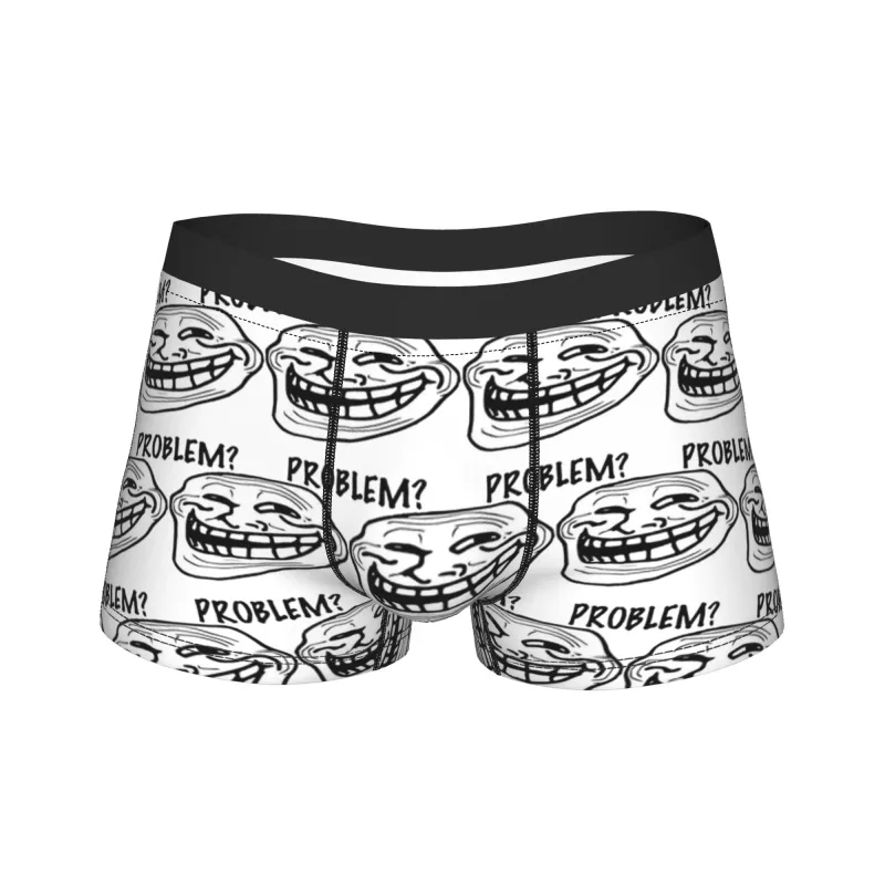 Rage Comic Trollfac Trunk Funny Anime Pouch Underwear Hot Sale Pattern Boxer Brief Comfortable Men Underpants Plus Size