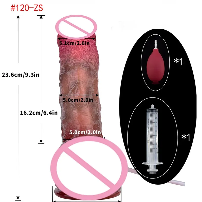 Lifelike Squirting Penis Silicone Ejaculation Large Realistic Dildo With Sucker Skin Touch Anal Sex Toys For Women
