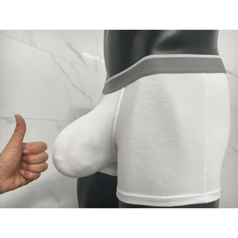 2026 Boxer Modal para hombre, pantalones cortos con bolsillos grandes, ropa interior Sexy de moda cómoda