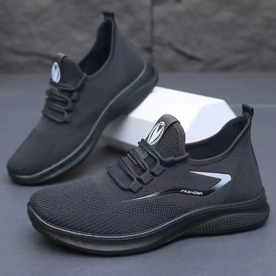 Scarpe da ginnastica con tomaia in maglia traspirante Air Knit, suola morbida e antiscivolo, scarpe da ginnastica da corsa casual per tutte le stagioni da indossare tutti i giorni