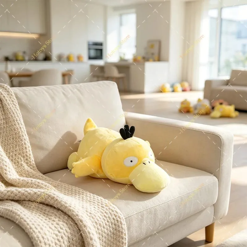 Original Pokemon Charmander Plush Pillow Toys Anime Cute Psyduck Lying Posture Soft Stuffed Animals Sofa Cushion Peluche Dolls