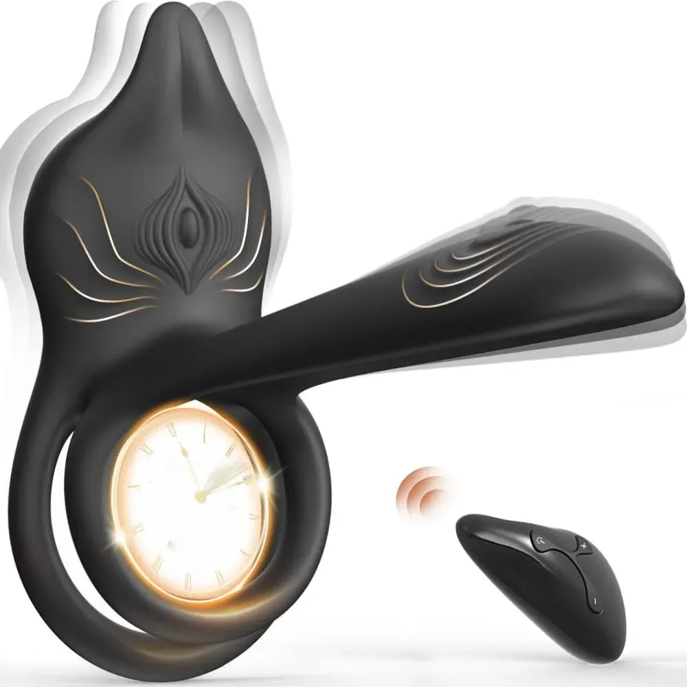 Wireless Remote Cock Penis Ring Vibrator Couple Vibrating Semen Lock Ring Stimulator Sex Toy For Men Delay Ejaculation Penisring — image 1