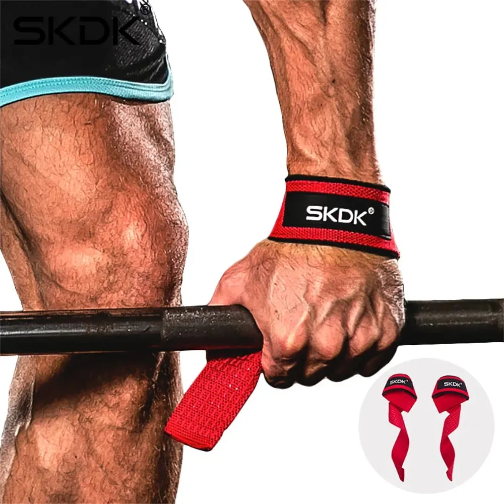 1 Pair Weightlifting Wrist Straps Strength Training Adjustable Non-slip Gym Fitness Lifting Strap Wrist Support Sports Grip Band — image 4