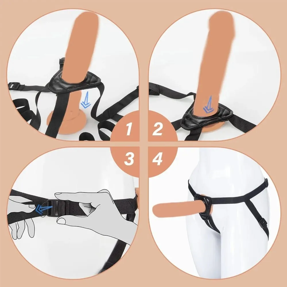 Wearable Strapon Penis for Lesbian G Spot Stimulator Adult Standard Size Panties Strap on Dildos Pants Sex Toys for Women Erotic