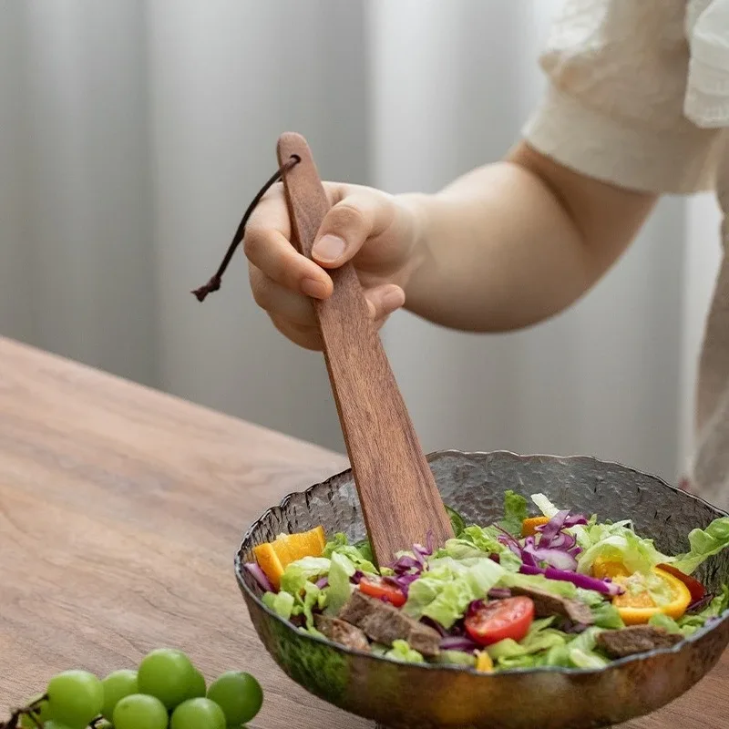Teak Houten Spatel Kleine Keukenspatel voor Koken Eierpannenkoek Turner Outdoor Koken Spatel Gebruiksvoorwerpen Keuken Gereedschap