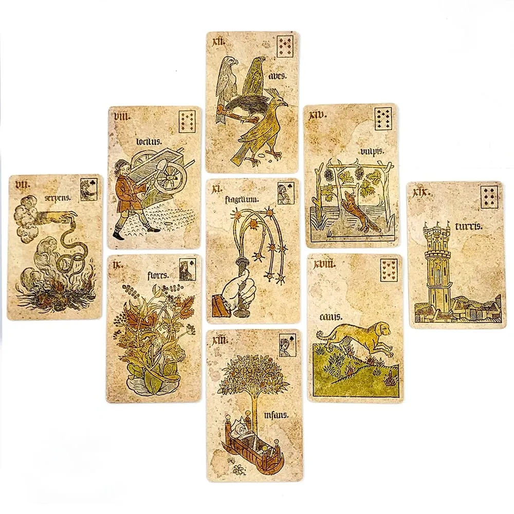 Oracle Cards Leisure Entertainment Card Family Gathering Divination Deck Board Playing Card Game Small Poker Size Retro Style