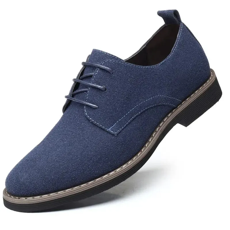 Mens Dress Shoes Legitimate Leather Shoe PU Suede Casual Men Designer Social Male Black Business Luxury Men's Wedding Summer Man — image 2