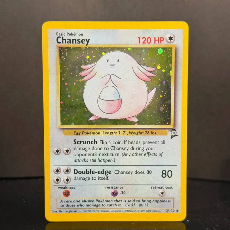 Pocket 2000 Base Set 2 OG Nostalgia Collectible Hitmonchan Scyther Clefable Pidgeot Mewtwo Traditional Holo Proxy