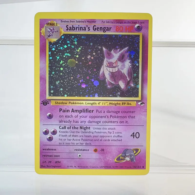 PKM Foil Proxy Card GENGAR&MIMIKYU GX DARK GENGAR Hobbies Game Collection Battle The best gift PTCG Card