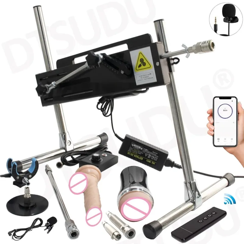 Dildo-120W Automatic Dildo Machine 3-15cm Super Silent Masturbation Dildo Sex Machine Adult Couple Sex Toy Female Male Sex Toy