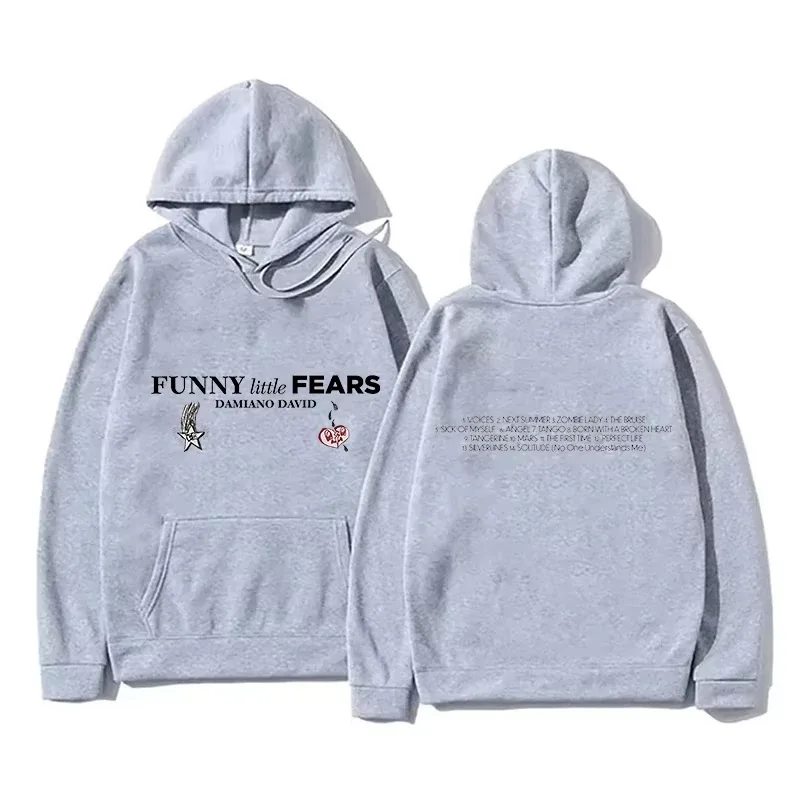 Little Fears Hoodies Men's Clothing Fashion Women Harajuku Aesthetic Graphic Hoodies High Street Sweatshirts
