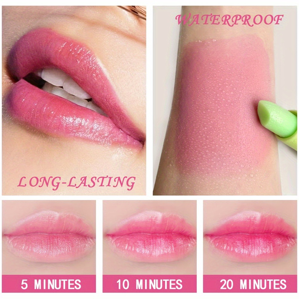 Aloe Vera Color-Changing Lipstick Long-Lasting Moisturizing Temperature-Activated Lip Balm Fade-Resistant Nourishing Lip CareSet
