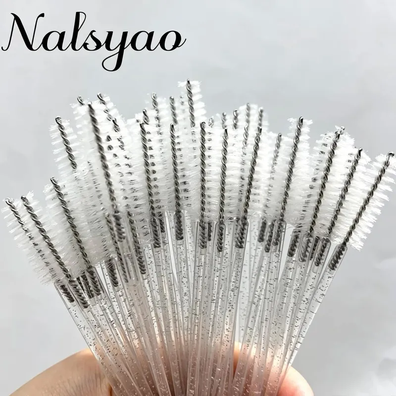 Brosses à cils jetables, Extension, brosse à sourcils en cristal, baguette de Mascara, ensemble d'outils cosmétiques, maquillage et beauté, 50 pièces