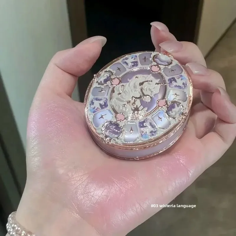 Flower Knows Unicorn Vintage Eyeshadow Palette Blush Highlighter Lipstick Cute Girly Cosmetics for Women