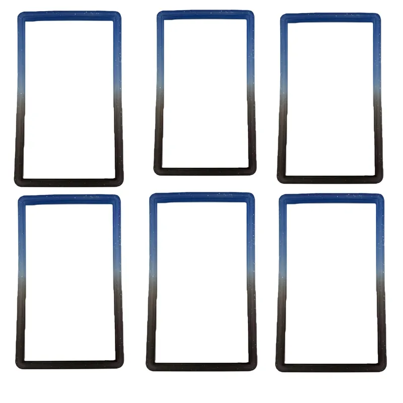 6-Pack Slab Guard for PSA Graded Cards TPU Slab Protector Graded Guard Bumper Guard Gradient Color Glitter Limited Edition