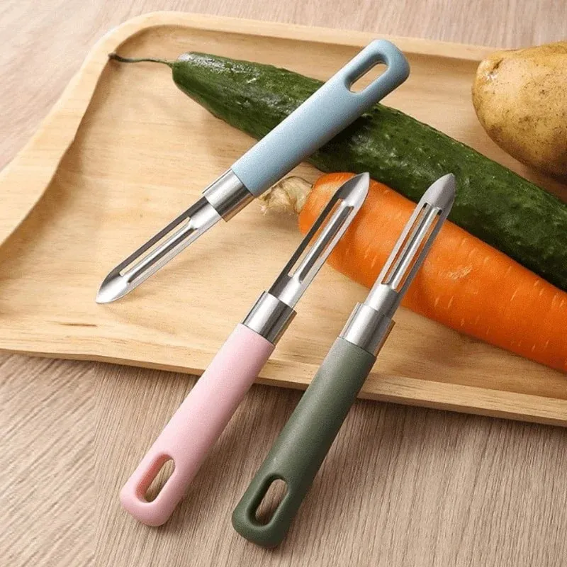 Pengupas Sayuran Putar Multifungsi untuk Kentang Wortel Apel Anti Selip Alat Dapur Ergonomis Pengiris Buah Gadget Rumah Tangga — image 2