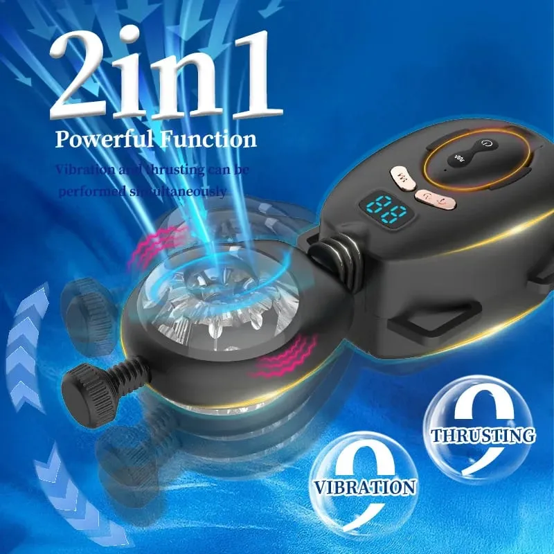 Automatic Swing Male Masturbator Wearable Thrusting Vibrating Masturbator for Men Male Stroker Pocket Pussy Adult Sex Toys